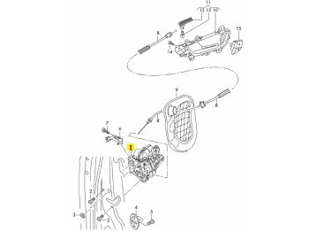 SAP NEW REAR LEFT DOOR LOCK 8K0839015 - AUDI A4 B8 2008-2016