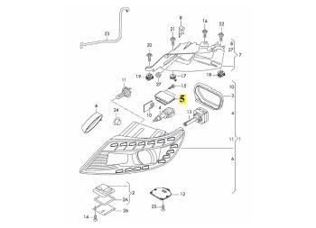 IMS GENUINE AUDI NEW HEADLAMP CONTROL UNIT 8K0941597B - AUDI A3/ Q5/ Q7/ S3/ SQ5 2005-PRESENT