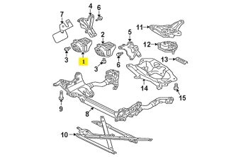 IMS GENUINE AUDI NEW LEFT ENGINE MOUNTING 8R0198381C - AUDI A4/ Q5 2008-2017