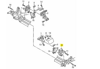 IMS GENUINE AUDI NEW LEFT ENGINE MOUNTING 8R0199381C - AUDI A4/ A5/ Q5 2.0L 2007-2017