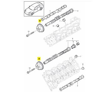 IMS GENUINE PORSCHE NEW CAMSHAFT GEAR ADJUSTER 94810505123 - PORSCHE CAYENNE 958/ PANAMERA 970 2009-PRESENT