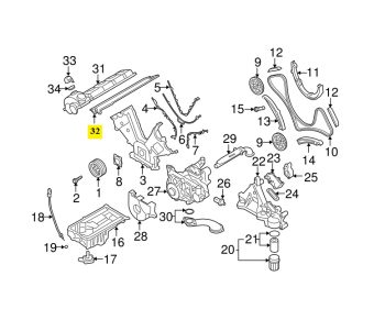 IMS GENUINE PORSCHE NEW VALVE COVER GASKET 94810593205 - PORSCHE CAYENNE 955 2002-2007