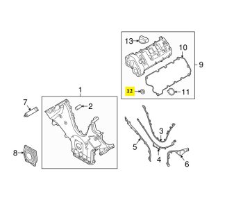 IMS GENUINE PORSCHE NEW VALVE COVER SEAL 94810593800 - PORSCHE CAYENNE  PANAMERA 955 970 2008-2016