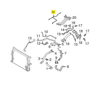 IMS GENUINE PORSCHE NEW ENGINE COOLING BREATHER PIPE 94810601603 - PORSCHE CAYENNE 955 2002-2007