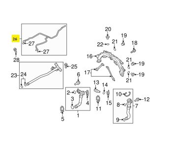 IMS GENUINE PORSCHE NEW ENGINE COOLING VENT LINE 94810602622 - PORSCHE CAYENNE 958/ PANAMERA 970 2009-PRESENT