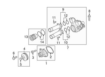 IMS GENUINE PORSCHE NEW WATER PUMP GASKET 94810653300 - PORSCHE CAYENNE 957, 958/ MACAN 95B/ PANAMERA 970 2008-PRESENT