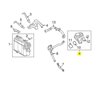 IMS GENUINE PORSCHE NEW ENGINE OIL SEPARATOR 94810713522 - PORSCHE CAYENNE 958/ PANAMERA 970 2009-PRESENT