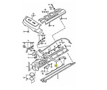 IMS GENUINE PORSCHE NEW ENGINE VENT LINE 94810721503 - PORSCHE CAYENNE 955 2002-2007