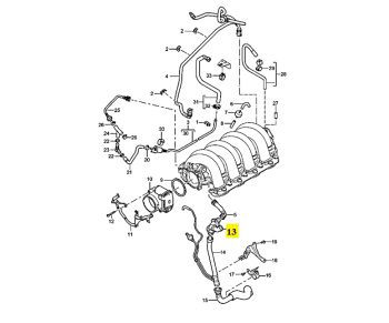IMS GENUINE PORSCHE NEW CHECK VALVE 94810721950 - PORSCHE CAYENNE 955 2002-2007
