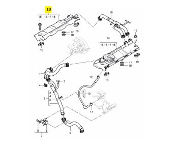 IMS GENUINE PORSCHE NEW ENGINE OIL SEPARATOR 94810723552 - PORSCHE CAYENNE 955 E2 2008-2010