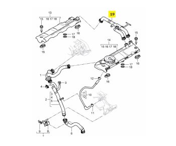 IMS GENUINE PORSCHE NEW ENGINE VENT LINE 94810724502 - PORSCHE CAYENNE 957 2008-2010