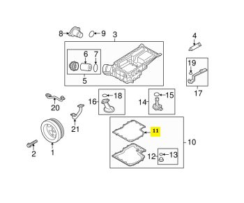 IMS GENUINE PORSCHE NEW ENGINE OIL SUMP GASKET 94810727521 - PORSCHE PANAMERA 970 2009-2016