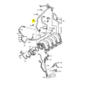 IMS GENUINE PORSCHE NEW  ENGINE VENT TUBE 94811007003 - PORSCHE CAYENNE 955 2002-2007