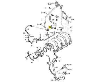 IMS GENUINE PORSCHE NEW ENGINE VENT LINE TANK 94811014800 - PORSCHE CAYENNE 955 2002-2007