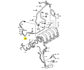 IMS GENUINE PORSCHE NEW ENGINE VENT LINE TANK 94811024701 - PORSCHE CAYENNE 955 2002-2007