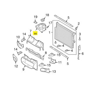 IMS GENUINE PORSCHE NEW COOLING RADIATOR EXPANSION TANK 95510614723 - PORSCHE CAYENNE 957 2008-2010