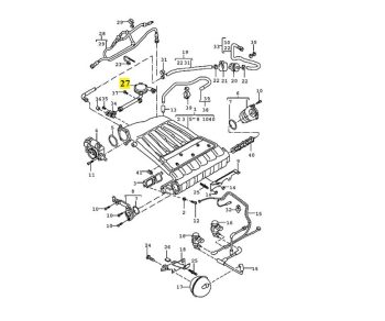 IMS GENUINE PORSCHE NEW ENGINE OIL SEPARATOR 95511076500 - PORSCHE CAYENNE 955 2002-2007