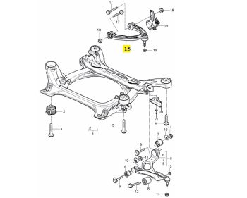 IMS GENUINE PORSCHE NEW FRONT UPPER ARM 95534102702 - PORSCHE CAYENNE 955, 957 2002-2010