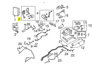 IMS GENUINE PORSCHE NEW FRONT LEFT SELF LEVELING SENSOR 95534107521 - PORSCHE CAYENNE 955 2002-2007