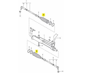 IMS GENUINE PORSCHE NEW STEERING TIE ROD BOOT COVER 95534719110 - PORSCHE CAYENNE 955, 957, 958 2002-PRESENT