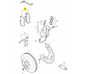 IMS GENUINE PORSCHE NEW FRONT BRAKE PAD 95535193952 - PORSCHE CAYENNE TURBO S 955,955 E2 2002-2010