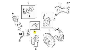 IMS GENUINE PORSCHE NEW BRAKE CALIPER SPRING REPAIR KIT 95535195910 - PORSCHE CAYENNE 957 2008-2010