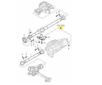 IMS GENUINE PORSCHE NEW CARDAN SHAFT LONG SHAFT 95542102015 - PORSCHE CAYENNE 955, 957 2002-2010