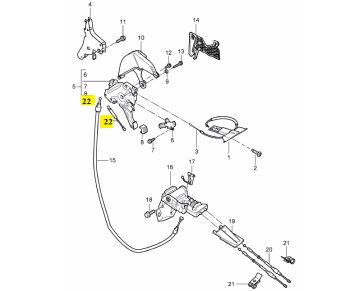 IMS GENUINE PORSCHE NEW PEDAL DAMPER 95542338900 - PORSCHE CAYENNE 955, 957 2002-2010