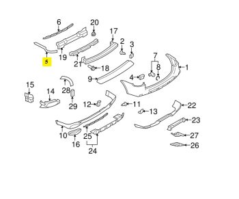 IMS GENUINE PORSCHE NEW RETAINING STRIP 95550539403 - PORSCHE CAYENNE 957 2008-2010