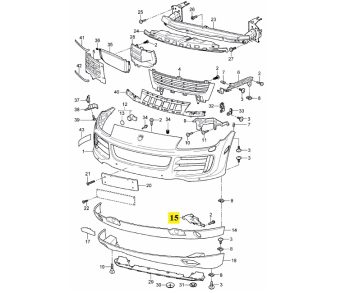 IMS GENUINE PORSCHE NEW LEFT BUMPER SUPPORT 95550559410 - PORSCHE CAYENNE 955 E2 2008-2010
