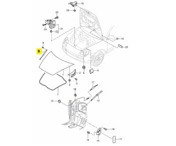 IMS GENUINE PORSCHE NEW FRONT DAMPER 95551135900 - PORSCHE CAYENNE 955 2002-2007