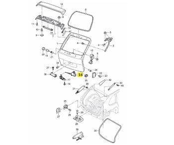 IMS GENUINE PORSCHE NEW REAR ACTUATOR 95551276101 - PORSCHE CAYENNE 955, 957 2002-2010