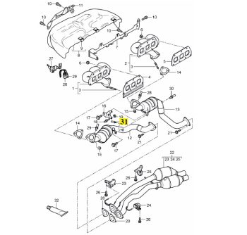 IMS GENUINE PORSCHE NEW OXYGEN SENSOR 95560613630 - PORSCHE CAYENNE 957 2008-2010