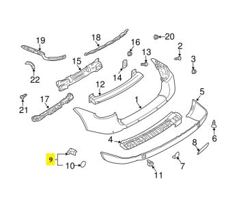 IMS GENUINE PORSCHE NEW FRONT BUMPER SENSOR 95560627502 - PORSCHE CAYENNE 955 2002-2007
