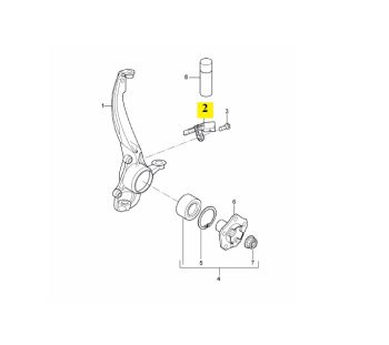 IMS GENUINE PORSCHE NEW LEFT SPEED SENSOR 95560640512 - PORSCHE CAYENNE 955, 957 2002-2010