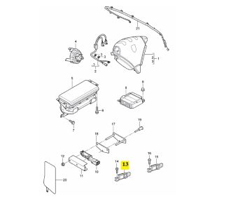 IMS GENUINE PORSCHE NEW IMPACT SENSOR 95561822101 - PORSCHE CAYENNE 955, 955 E2 2002-2010