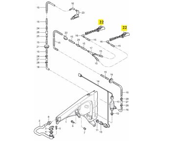 IMS GENUINE PORSCHE NEW WINDSCREEN SPRAY NOZZLE 95562807703 - PORSCHE CAYENNE 957 2008-2010