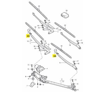 IMS GENUINE PORSCHE NEW WIPER ARM CAP 95562830601 - PORSCHE CAYENNE 955, 955 E2 2002-2010