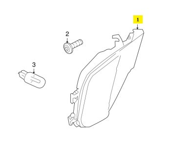 IMS GENUINE PORSCHE NEW LEFT SIDE MARKET LAMP 95563103301 - PORSCHE CAYENNE 955 2002-2007