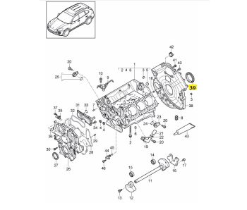 IMS GENUINE PORSCHE NEW SHAFT SEALING RING 95810115301 - PORSCHE CAYENNE 958/ MACAN 95B/ PANAMERA 970, 971 2009-PRESENT