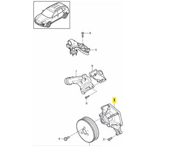 IMS GENUINE PORSCHE NEW WATER PUMP 95810603312 - PORSCHE CAYENNE 958/ PANAMERA 970 2009-PRESENT