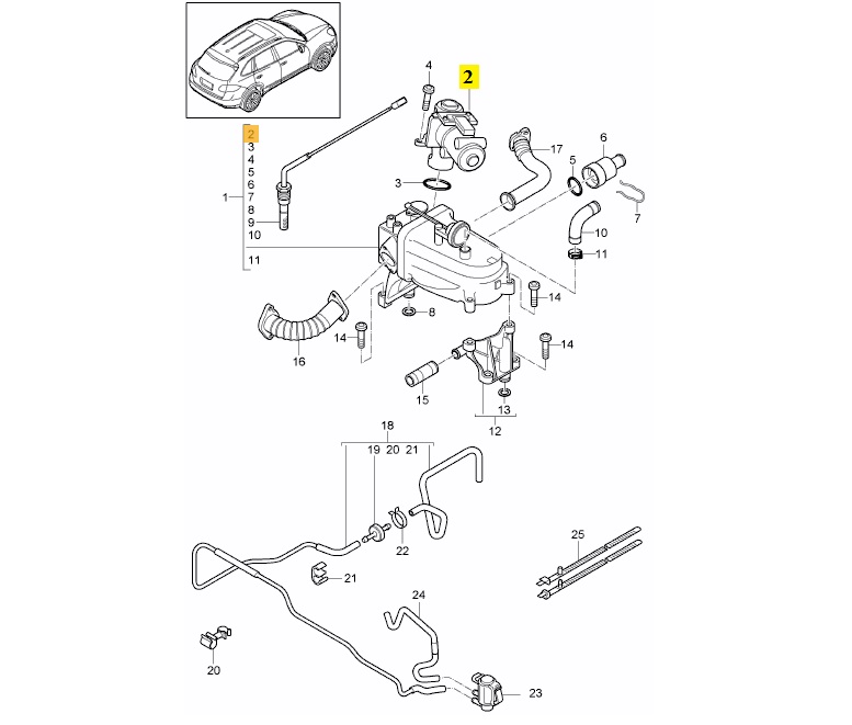 IMS GENUINE PORSCHE NEW EGR VALVE 95811105101 - PORSCHE CAYENNE 958 2011-PRESENT