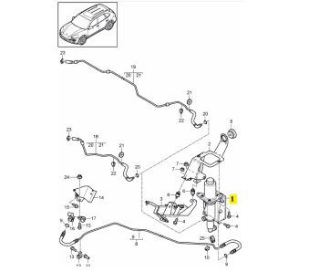 IMS GENUINE PORSCHE NEW CONTROL MECHANISM 958116060B - PORSCHE CAYENNE 958/ PANAMERA 970 2009-PRESENT