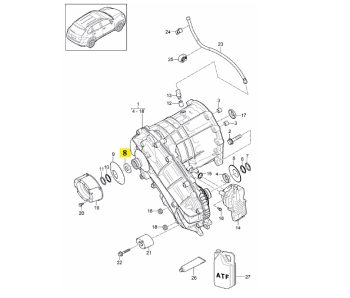 IMS GENUINE PORSCHE NEW RADIAL SHAFT SEAL 95834119900 - PORSCHE CAYENNE 958 2011-PRESENT