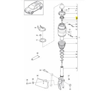 IMS GENUINE PORSCHE NEW MOUNTING 95834301820 - PORSCHE CAYENNE 958 2011-PRESENT