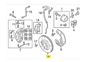 IMS GENUINE PORSCHE NEW FRONT RIGHT BRAKE DISC 95835140450 - PORSCHE CAYENNE 958 2011-PRESENT