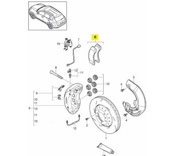 IMS GENUINE PORSCHE NEW FRONT BRAKE PAD SILVER CALIPER 95835193910 - PORSCHE CAYENNE 958,PANAMERA 970 4.8L,3.0L HYBRID-PRESENT