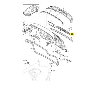 IMS GENUINE PORSCHE NEW HANDLE HOUSING 95851257601G2X - PORSCHE CAYENNE 958 2011-PRESENT
