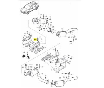 IMS GENUINE PORSCHE NEW LAMBDA OXYGEN SENSOR 95860613400 - PORSCHE CAYENNE 958/ PANAMERA 970 2009-PRESENT