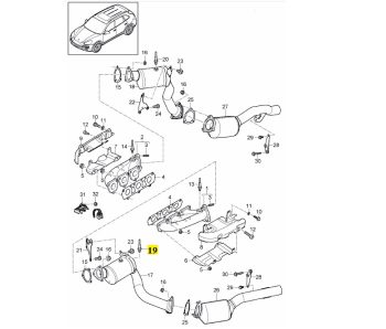 IMS GENUINE PORSCHE NEW LAMBDA OXYGEN SENSOR 95860617300 - PORSCHE CAYENNE 958 2011-PRESENT